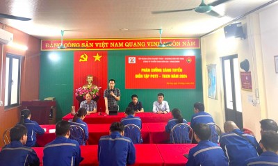 Đ/c Trần Quang Trung - Quản đốc, trưởng tiểu ban PCTT-TKCN của phân xưởng phân tích tình huống và triển khai diễn tập
