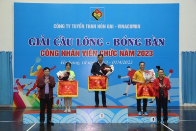 Công ty Tuyển than Hòn Gai tổ chức thành công giải Cầu lông, Bóng bàn CNVC năm 2023
