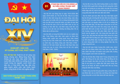 Đề cương Tờ gấp tuyên truyền kết quả Đại hội XIV của Đảng