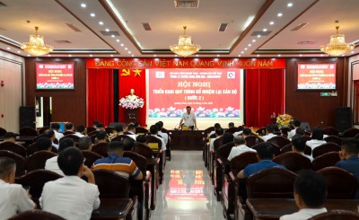 Toàn cảnh Hội nghị triển khai quy trình bổ nhiệm lại cán bộ lãnh đạo Công ty