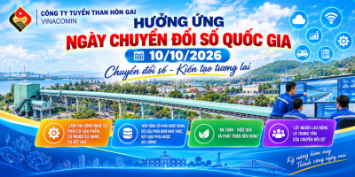 Công ty Tuyển than Hòn Gai - Vinacomin đẩy mạnh chuyển đổi số, nâng cao hiệu quả quản lý, điều hành và sản xuất kinh doanh.