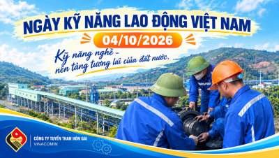 Người lao động Tuyển than Hòn Gai phát huy kỹ năng nghề trong kiểm tra, sửa chữa thiết bị tại nơi làm việc.